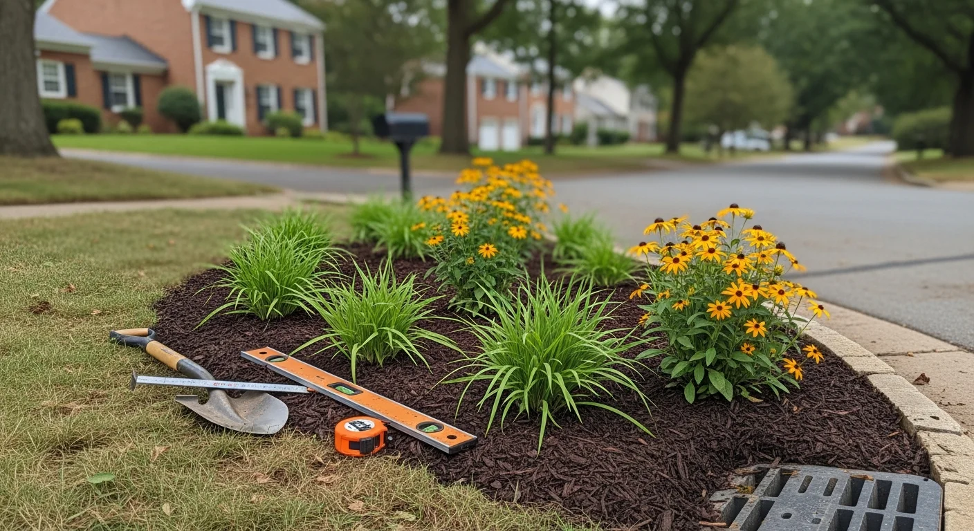 Bioretention rain garden and stormwater management facility