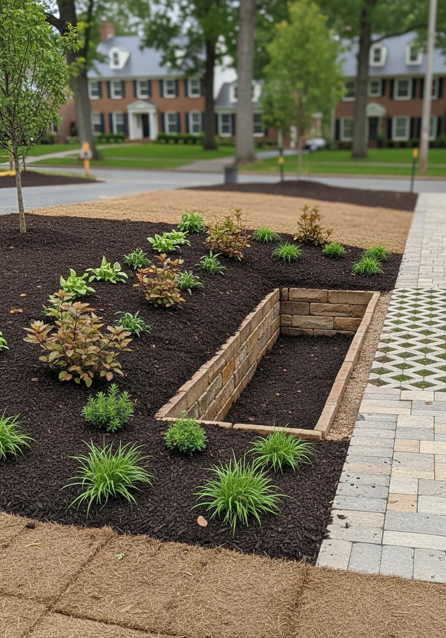 Stormwater drainage infrastructure and green infrastructure installation in McLean Fairfax County